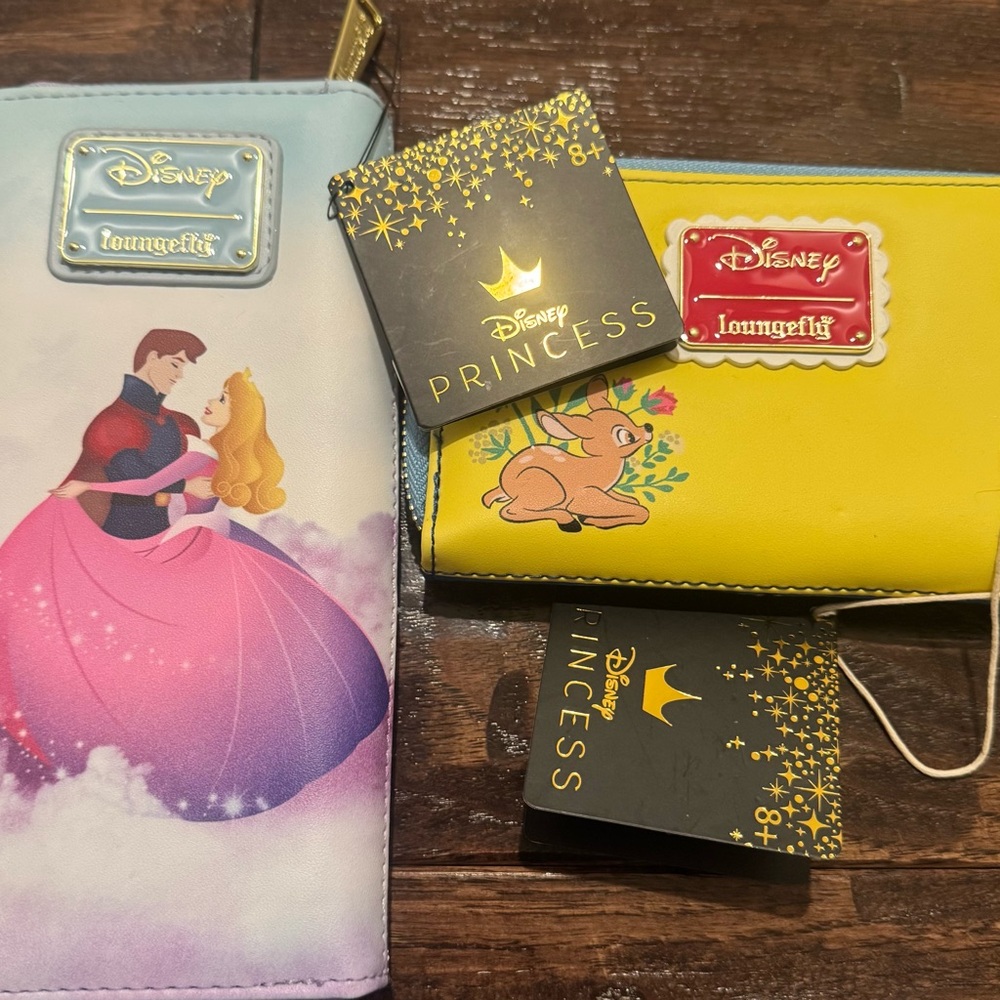 Disney Loungefly Wallets Set - Sleeping Beauty An… - image 1